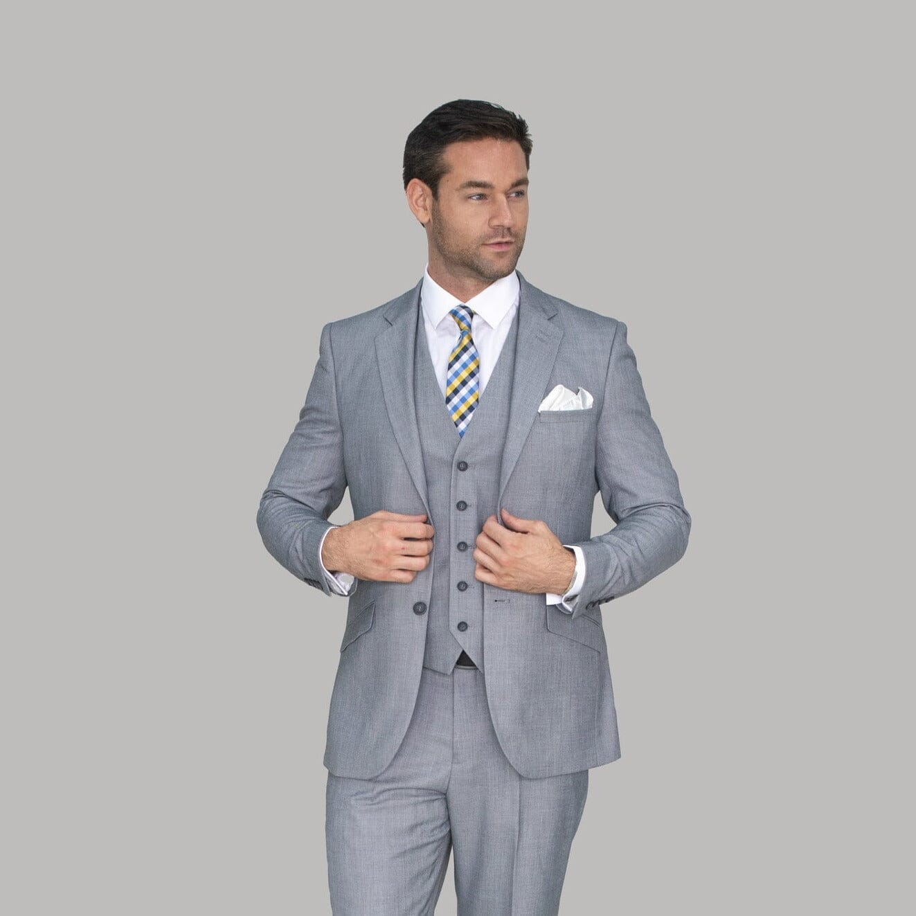 Plain Smart Grey Jacket - STOCK CLEARANCE - Blazers & Jackets Sale - - THREADPEPPER