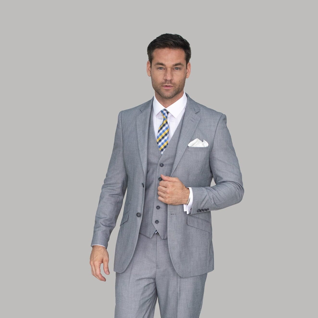 Plain Smart Grey Jacket - STOCK CLEARANCE - Blazers & Jackets Sale - - THREADPEPPER