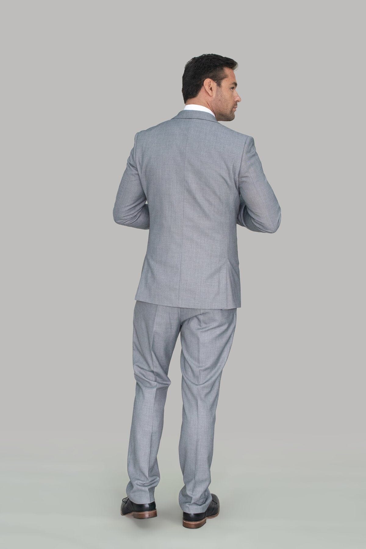 Plain Smart Grey Trousers - STOCK CLEARANCE - Trousers - - THREADPEPPER