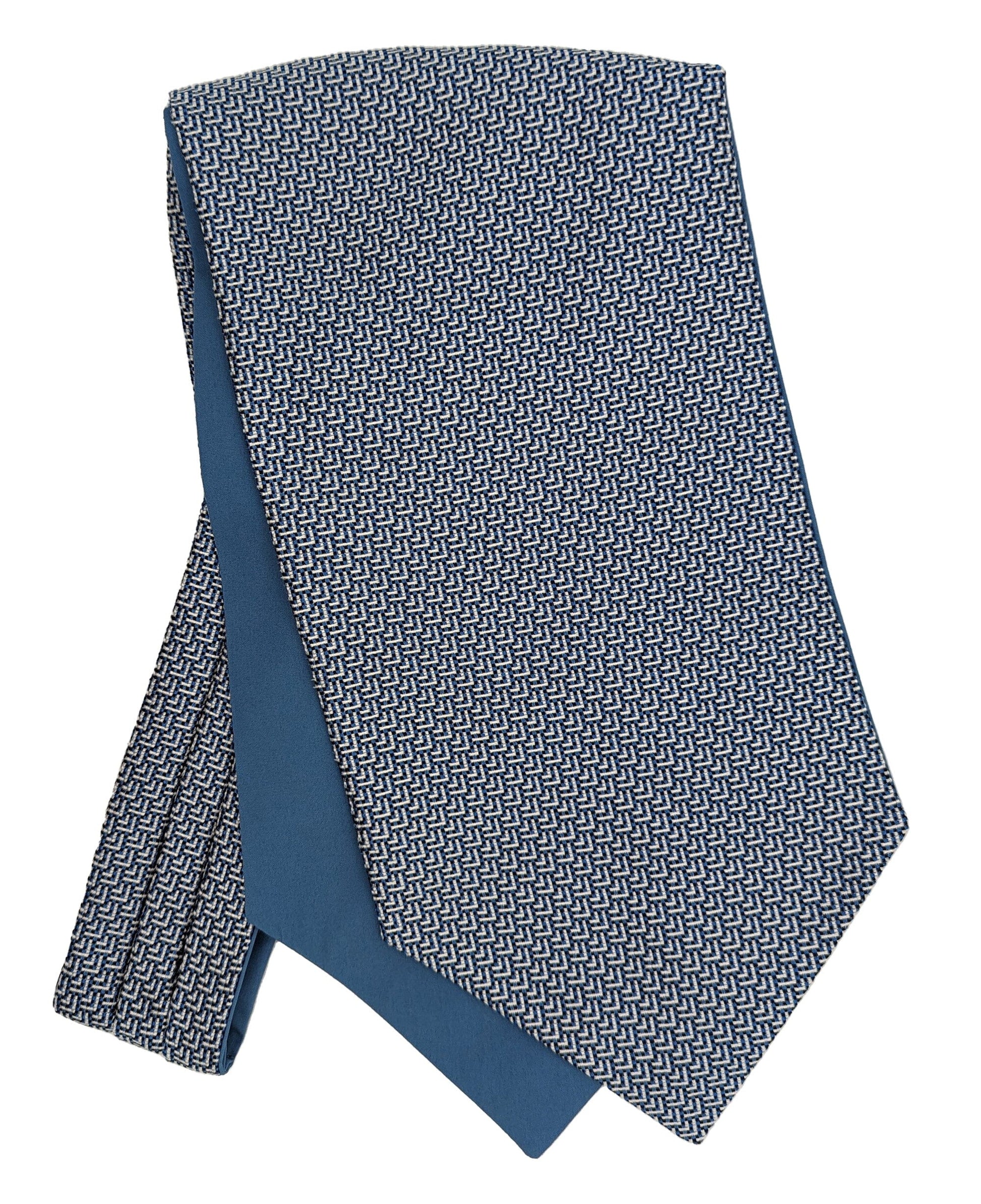 Purcell Chevron Silk Cravat - Cravats - - THREADPEPPER