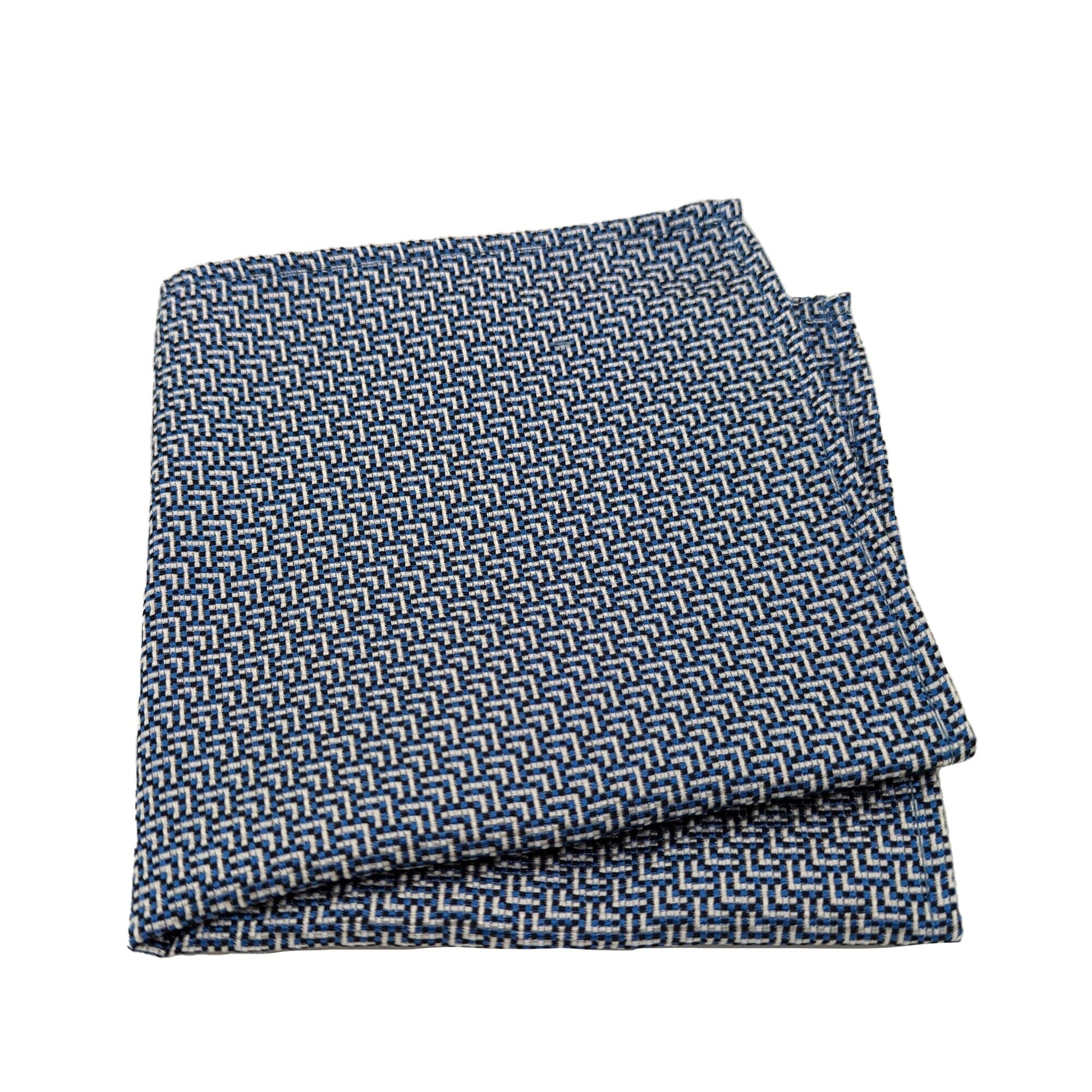 Purcell Chevron Silk Pocket Square - Handkerchiefs - - THREADPEPPER