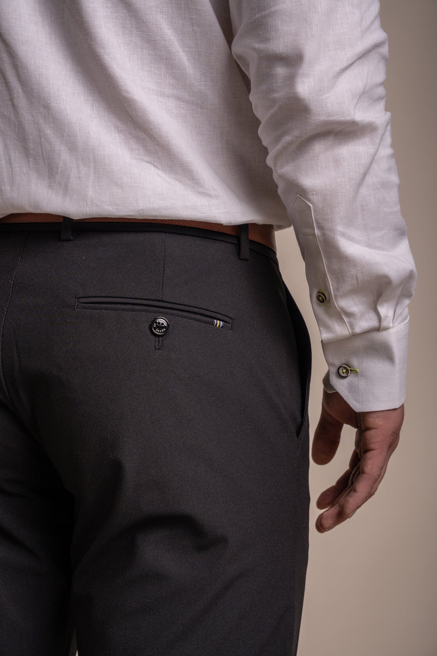 Reed Black Trousers - Trousers - - THREADPEPPER