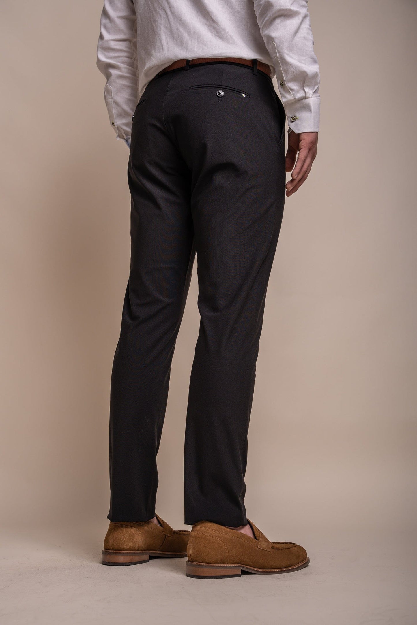 Reed Black Trousers - Trousers - - THREADPEPPER