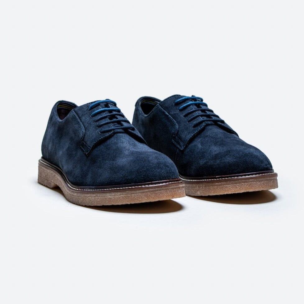 Richmond Navy Suede Shoes - Shoes - - THREADPEPPER