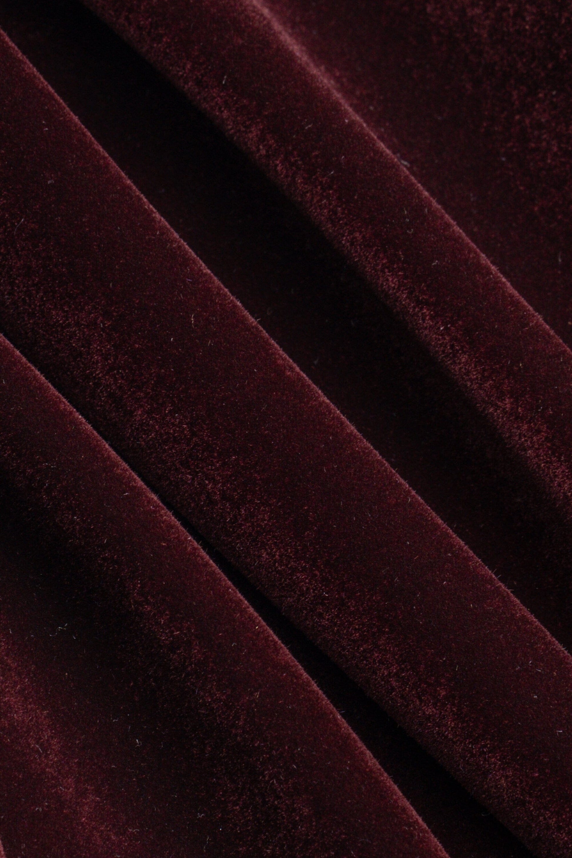 Rosa Wine Velvet Blazer - Blazers & Jackets - - THREADPEPPER