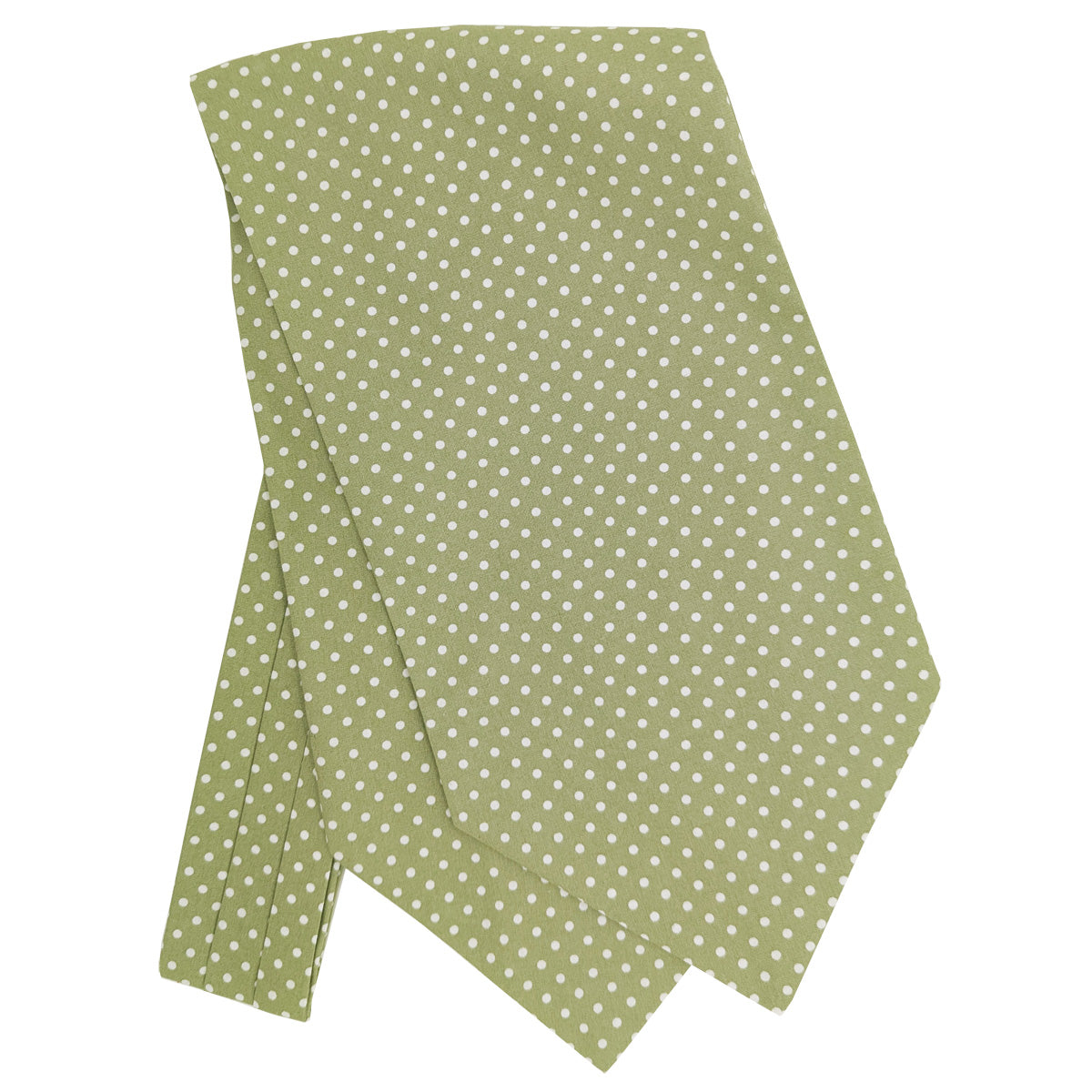 Sage Spot Cotton Cravat - Cravats - - THREADPEPPER