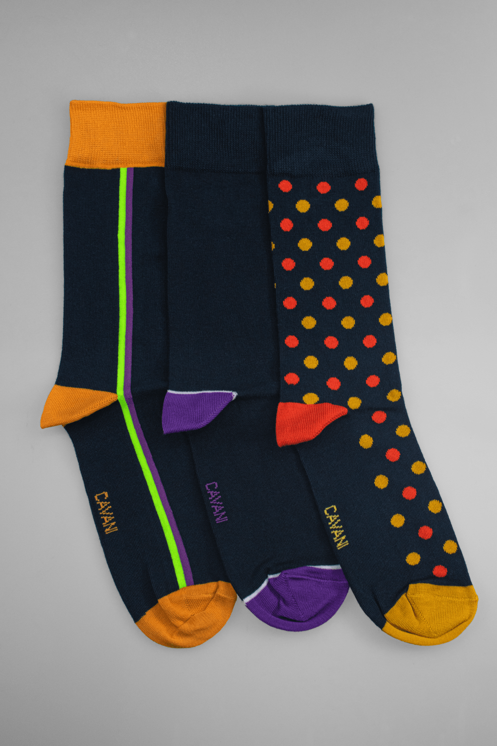 Sammi 3-Pack Spot & Stripe Socks - Socks - - THREADPEPPER