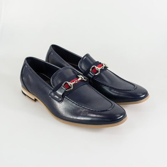Navy Flash Loafers - STOCK CLEARANCE - Shoes - - THREADPEPPER