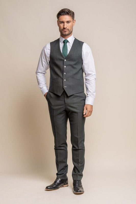 Smart Olive Waistcoat - STOCK CLEARANCE - Waistcoats - - THREADPEPPER