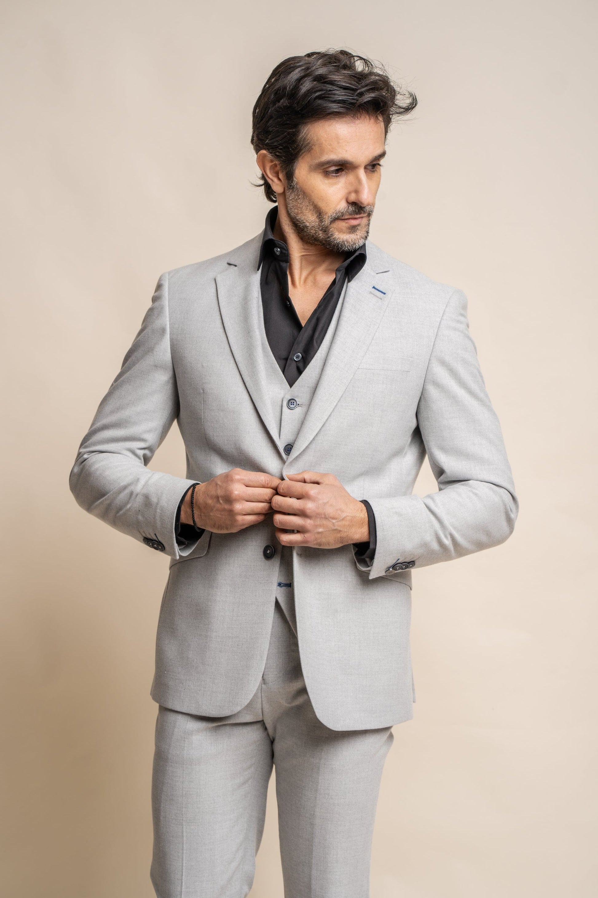 Smart Pale Grey Jacket - STOCK CLEARANCE - Blazers & Jackets - - THREADPEPPER