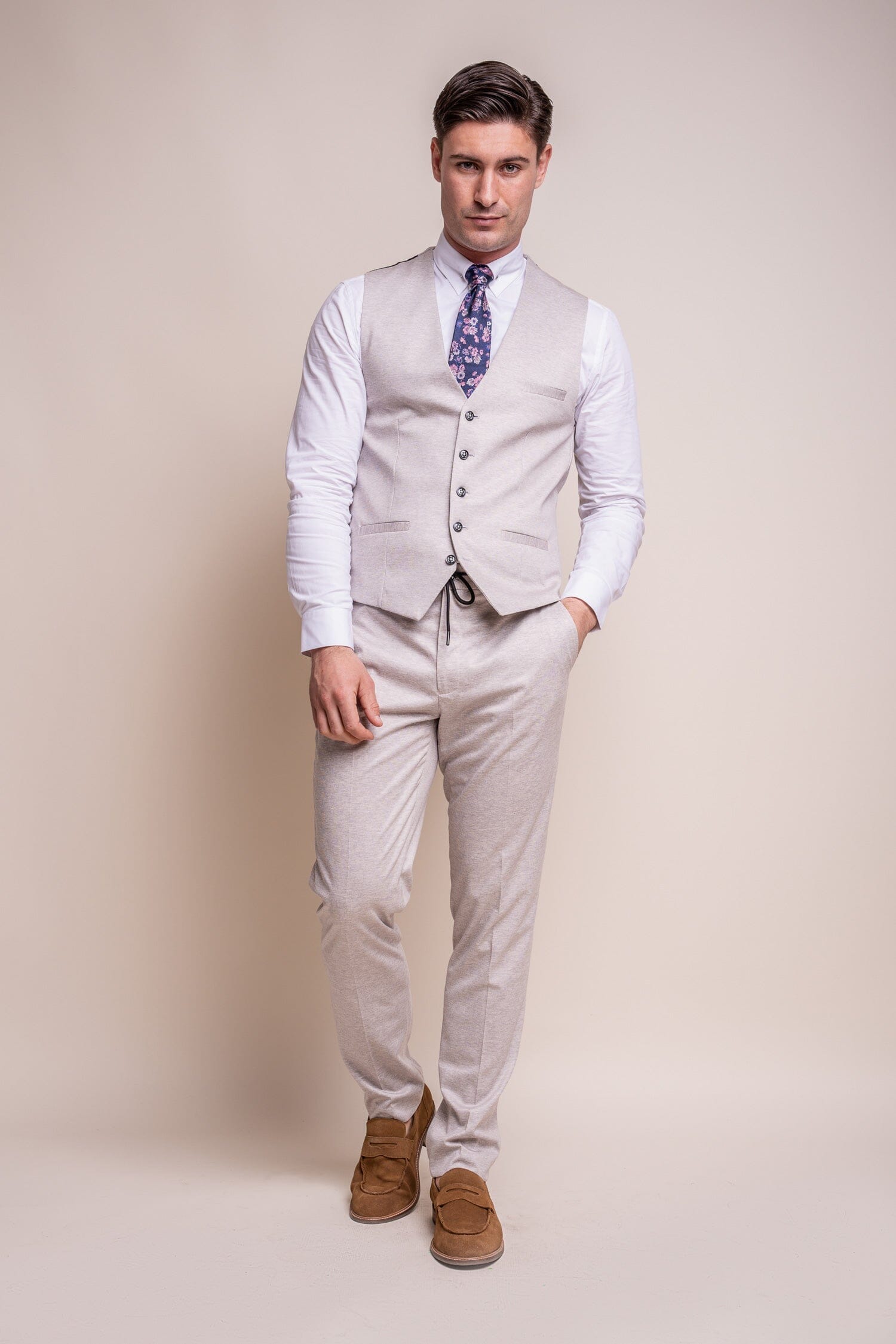 Soft Cream Waistcoat - STOCK CLEARANCE - Waistcoats - - THREADPEPPER