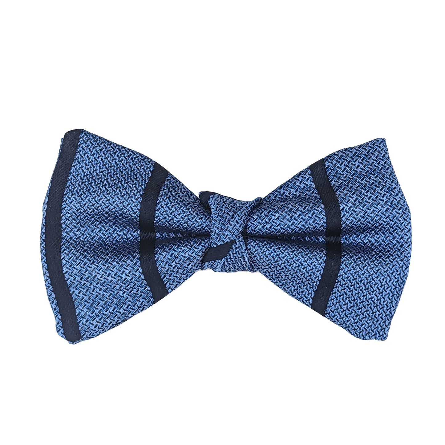 Tallis Stripe Silk Bow Tie - Bow Ties - Ready-Tied - THREADPEPPER