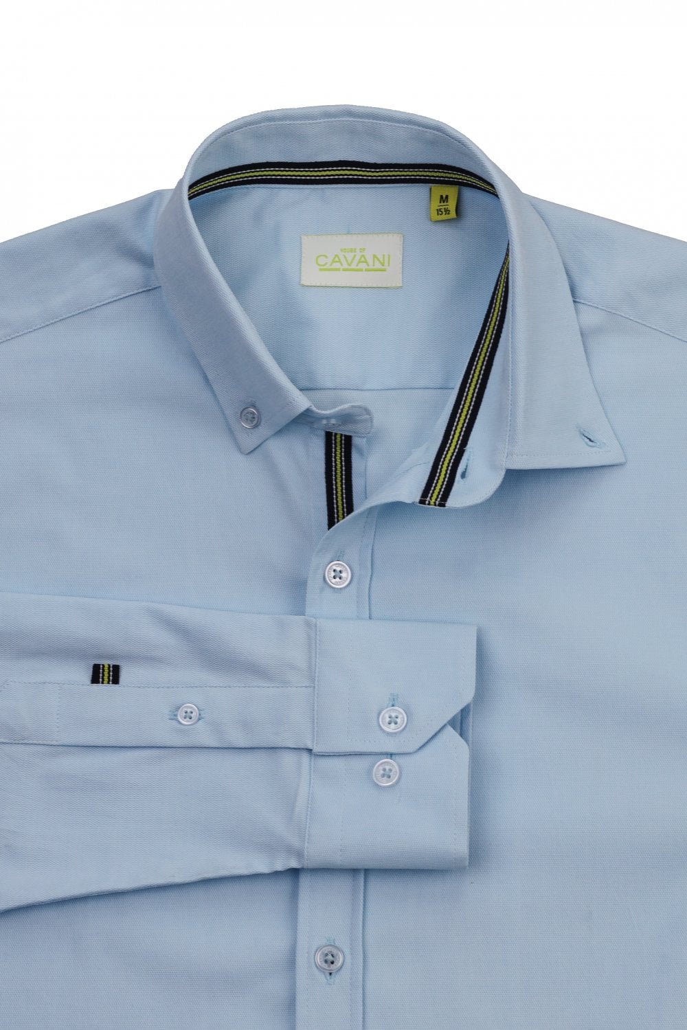 Tessa Sky Blue Cotton Shirt - Shirts - S/14.5 - THREADPEPPER