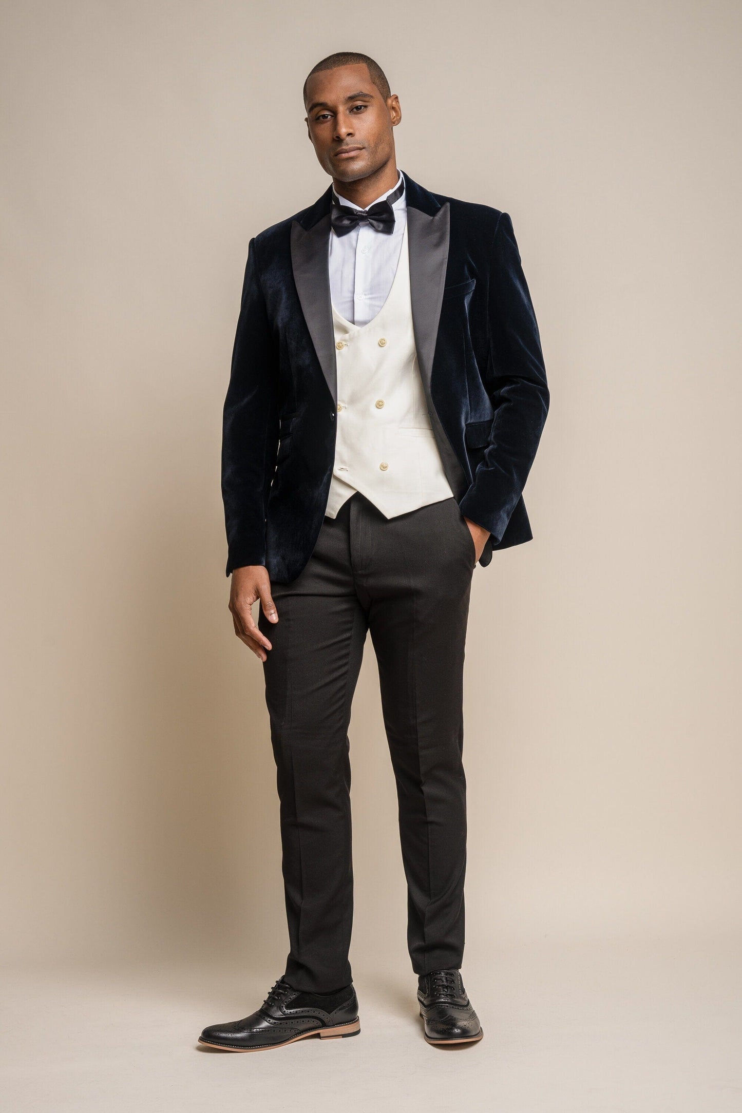 Velvet Navy Blazer - STOCK CLEARANCE - Blazers & Jackets - - THREADPEPPER