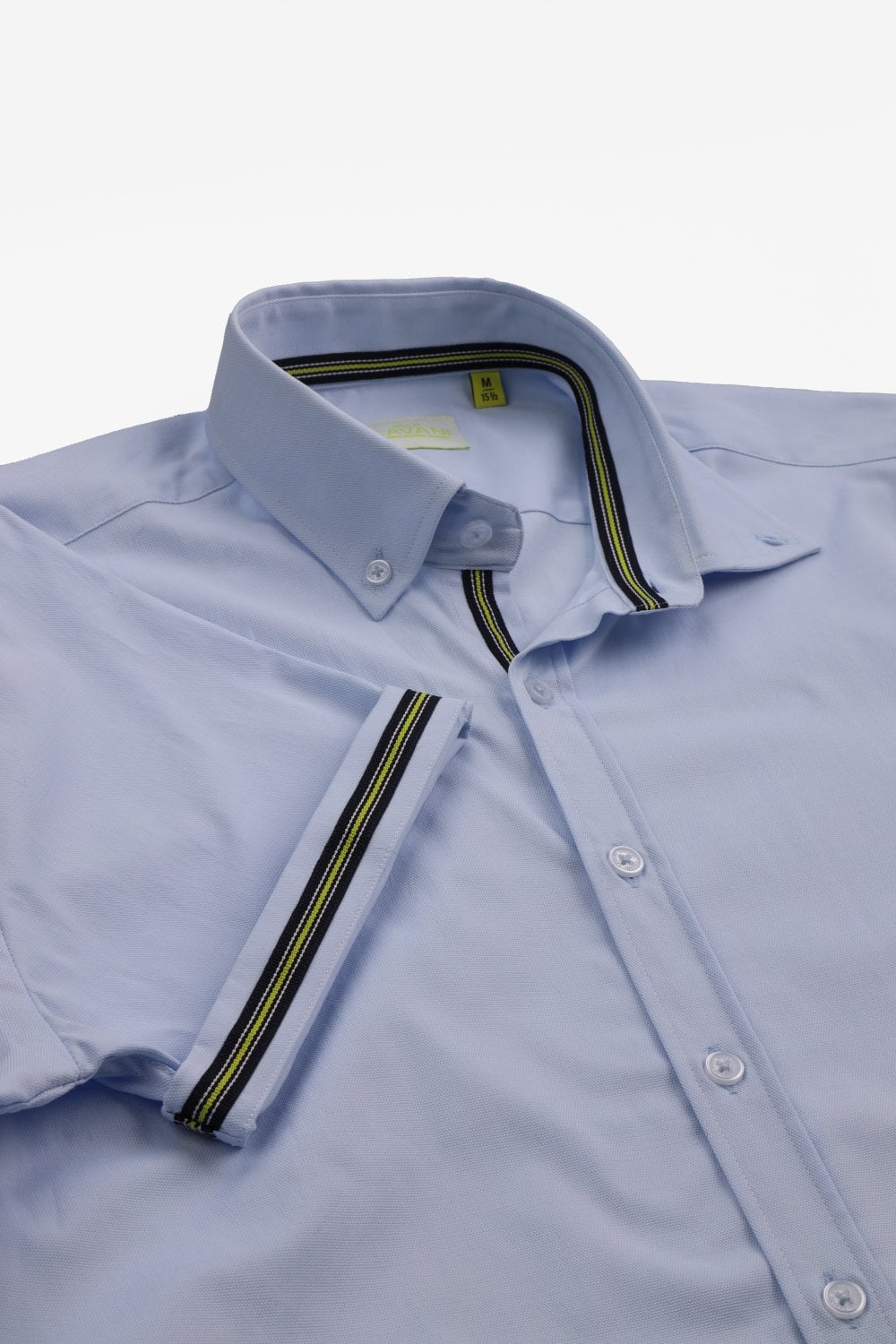Vito Sky Blue Short Sleeve Shirt - Shirts - S - THREADPEPPER
