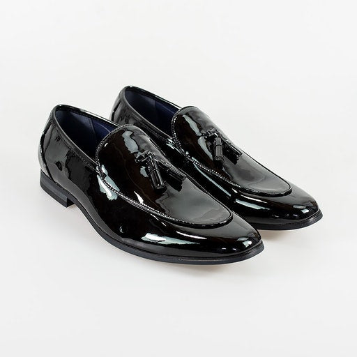 Walter Black Patent Loafer - Shoes - - THREADPEPPER