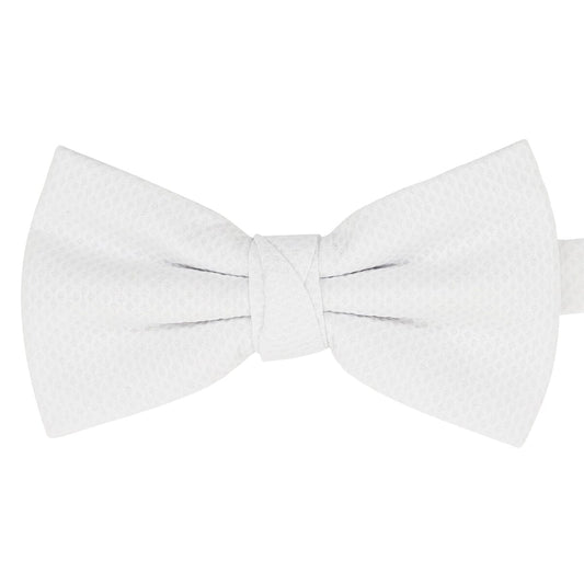 White Marcella Pre-Tied Bow Tie - Bow Ties - - THREADPEPPER